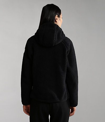 Yupik fleece hoodie met rits-